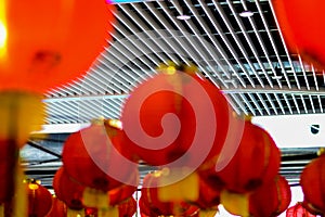 Red lantern on the occasion of the Chinese New Year 2017