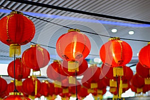 Red lantern on the occasion of the Chinese New Year 2017