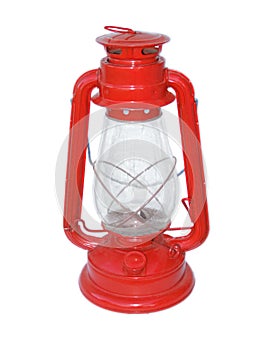 red lantern over white