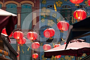 Red Lanterns in Chinatown photo