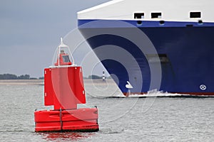 Red lateral buoy