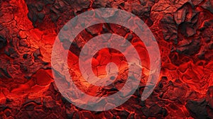 Red lava texture background. Generative AI