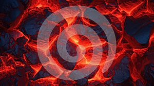 Red lava texture background. Generative AI