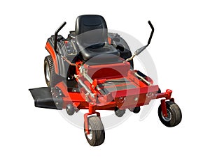 Red lawnmower