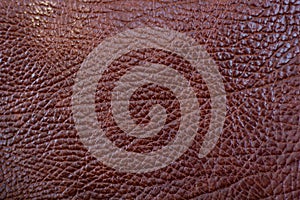 Red leather artificial texture background