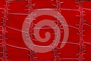 Red leather background