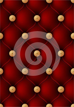 Red leather background