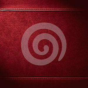 Red leather background