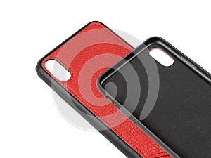 Red leather case for iphone
