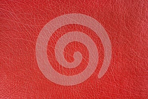 Red leather, leatherette texture background