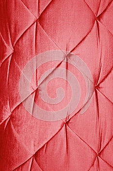 Red leather sofa background.