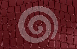 Red leather texture