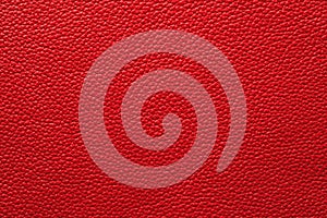 Red leather texture, top view, natural background