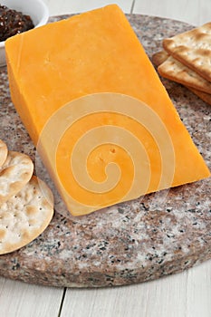 Red Leicester cheese photo