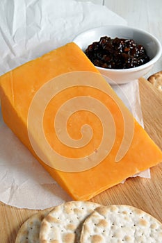 Red Leicester cheese photo