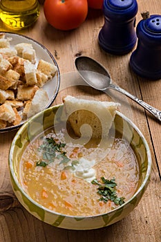 Red lentil soup