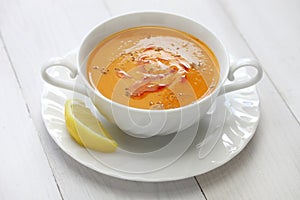 Red lentil soup, turkish cuisine