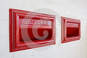 Red letterbox old style