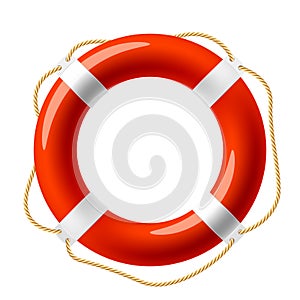 Red life buoy