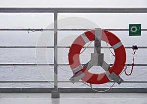 Red life buoy