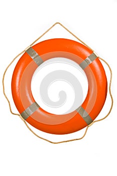 Red life buoy