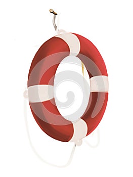 Red lifebuoy