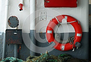 Red lifebuoy