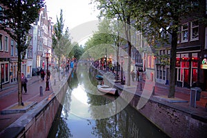 Red Light District in Amsterdam