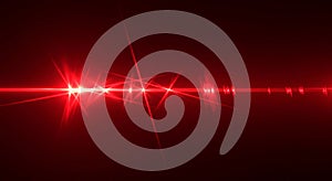 Red Light Pulse Abstract Wave Background