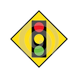 red light traffic sign icon