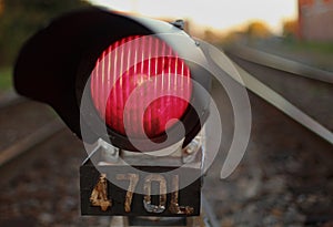 Red Light Train Signal