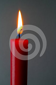 Red lighted candle