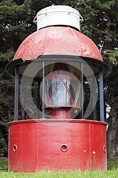 Red lighthouse in Puerto Montt photo