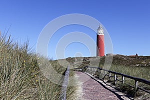 The Red Lighthouse of Texel Nationalpark De Cocksdorp Netherlands