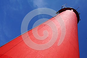 Red lighthouse - view from below