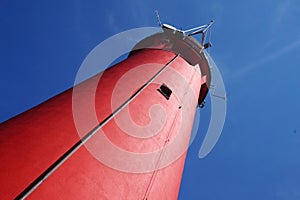 Red lighthouse - view from below