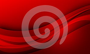 red lines curves wave with soft gradient abstract background