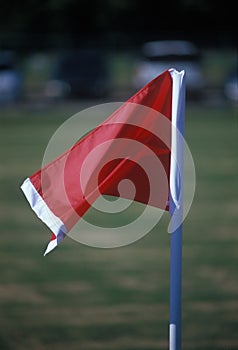 Red linesman flag