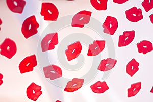 Red lips lipstick abstract