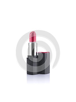 Red lipstick isolated on white background. cosmetic for lip