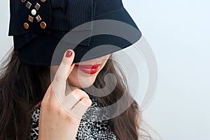 Red lipstick and sigar