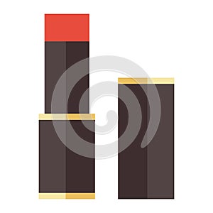 Red lipstick vector illustration.