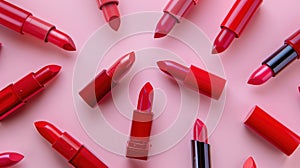The Red Lipsticks Collection.AI generated image