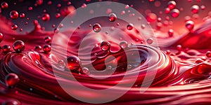 Red liquid gradient with noise abstract background