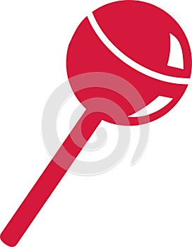 Red lolly icon