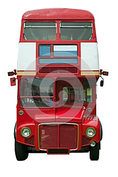 Red London bus profile