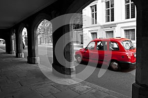 Red London cab