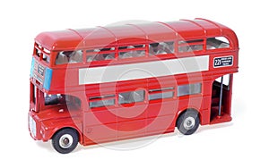 Red London Toy Model Bus