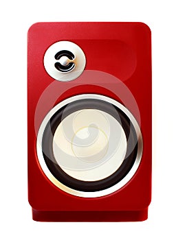 Red loud speaker