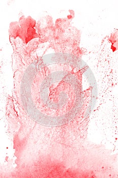 Red love eco watercolor texture hand drawn background beautiful love.